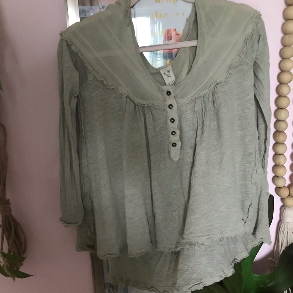 Mint green we the free top